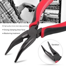 전선탈피기 짧은 체인 주얼리 펜치 코 턱 와이어 루핑성형 6 인치 바늘 만들기, 한개옵션0