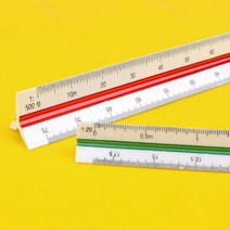 15cm 30cm 삼각 스케일 도면 측량 제도용 자 커팅자 저배율 고배율 건축 디자인, 기본, 15cm - 저배율