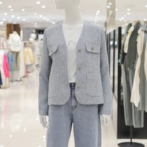 ab.f.z [ab.f.z] 린넨혼방노카라자켓 (KSW2QJ03D1)