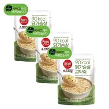 CJ 햇반소프트밀 닭가슴살 곤약죽 병문안음식 간편식 180g 3개, 12세트