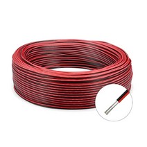 태양 전지 패널 2 핀 led 케이블 와이어 5100m redblack sm jst 커넥터 케이블 led 드라이버 스트립 전구 램프 배터리 홀더, 22awg, 100m, 레드 블랙