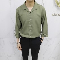 아도르클래식 무지 라이트 9컬러 노카라 여름 파자마 시원한 셔츠