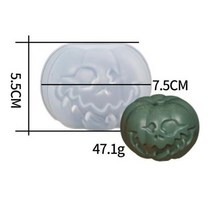할로윈 호박 양초 실리콘 금형 DIY 비누 수지 초콜릿 밀랍 크리스마스 선물 공예 홈 장식, 01
