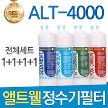 앨트웰 ALT-4000 고품질 정수기 필터 호환 전체세트, 선택02_11인치 한방향 1년세트(4+2+1+1=8개)