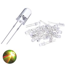 JINHA DIP LED 고휘도LED ROUND 발광다이오드 5mm, 10개, 5PIE_COLORFUL FAST