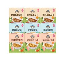 [똑똑] 맘마밀 안심소스 3종 각3개씩 (총9개), 80g 18봉