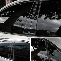 UV코팅 블랙 차량용 기둥몰딩 차량도어몰딩 차량몰딩 자동차몰딩, 기본선택, SM3뉴(2010)(6P)