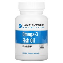 Lake Avenue Nutrition 오메가3 피쉬 오일 피쉬 젤라틴