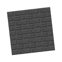 샌드위치 판낼 부자재 벽돌 자체 접착 벽 패널 벽지 배경 벽 스티커, 한개옵션1, 07 black