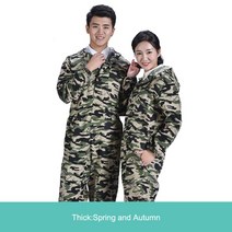 작업 전체 유니폼 남성 여성 후드 용접기 건설 자동차 수리 먼지 방지, 04 Camouflage Spring_05 3XL