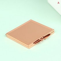 면도경 폼미러 면도거울 미용 세면대 욕실 화장실 샤워 휴대용 접이식 컴팩트 스틸, 약 6x6cm