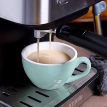 [천삼백케이] [굿즈트리3] 컬러팝 도자기 커피잔세트 티웨어 홈카페 라떼 찻잔, 단품