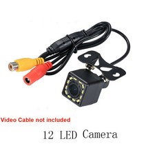 화물차후방카메라 탑차블랙박스 고화질 와이드 앵글 HD 자동차 비디오 차량 백업 역방향 12 LED 야간 투시경 주차, 03 12 LED Camera