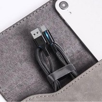 C타입 핸드폰충전케이블 줄꼬임방지 2m C타입USB 삼성c타입케이블 USBC타입 충전선, 블랙