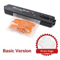 진공포장기 떡포장기계 무선 유선 진공 식품 실러 포장 기계 220v 가정용 식품 진공 실러 필름 실러 진공 포장기, 기본 기계 30bags, 우리 플러그