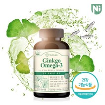 은행잎추출물 뇌영양제 징코 오메가3 골드 1 202mg x 90캡슐 1병(3개월분), 단품, 단품