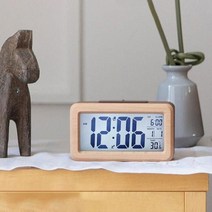 이케아 거실 알람 우드 LCD 탁상시계, 본상품선택