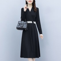 50대 결혼식 하객룩 중년 브랜드 4050 공무원 출근룩 허리벨트 원피스 정장