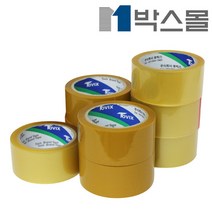 박스몰 박스테이프 경포장용 50개, 베이지 경포장용_라바 52mic 48×45 50개