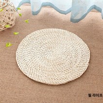 양말목 방석 소파 두꺼운 천연 등나무 인테리어 매트 홈데코