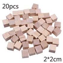 흑단나무 흑단목 나무 큐브 솔리드 DIY 미완성 사각형 블록 공예 퍼즐 만들기 빌딩 모델 115cm 22 cm 10 PCs 20 50PCs, 2cm20pcs