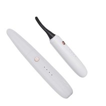 무선 전동 뷰러 속눈썹 고데기 휴대용 USB 충전 LED 디스플레이 속눈썹 펜 퀵히트 내추럴 뷰러 롱래스팅 메이크업, 회이트