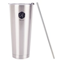 일리 대용량 1리터 스텐 텀블러+스텐 빨대 세트, 텀블러 1000ml, 1000ml
