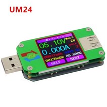 UM25C/UM25 UM34/UM34C UM24C/UM24 DC 전압계 전류계 전압 테스터 배터리 충전 측정 USB, UM24