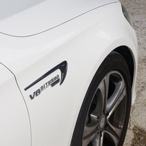 벤츠 C E S클래스 GLC CLS 바이터보 엠블럼 몰딩, V8바이터보 (AMG:실버B)