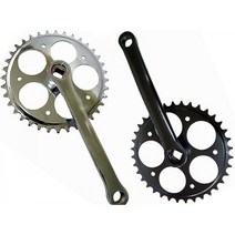 자전거 기어크랭크(여자용 36 32T*165 스틸 CP/흑색), 32T-흑색