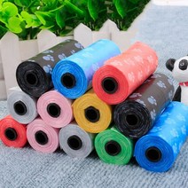 애견 유모차 고양이 개 똥 가방 5 롤 피스 야외 집 깨끗한 리필 쓰레기 봉투, 01 5Rolls_01 15pcs per roll