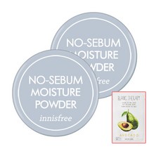 이니스프리 노세범 모이스처 파우더 new {있소세트}, 2개+촉촉마스크