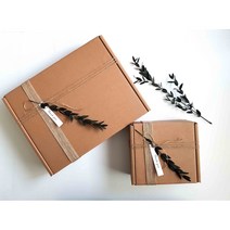 기프트아이 크라프트 선물 상자, 5개, 중(장식미포함)