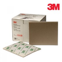 3M 스펀지사포 광택 연마재 샌딩스폰지 02600(1200~1500방)