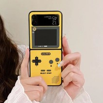 떨샵 게임기 레트로 Z플립 3 4 안테나 전화기 갤럭시 플립케이스