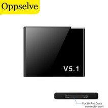 라우터 모뎀 네트워크카드 미니 블루투스 5.1 오디오 수신기 어댑터 음악 무선 블루투스 수신기 아이폰 아이팟 30 핀 베이스 도킹 스테이션 스피커, [01] Black