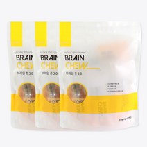 닥터바이 강아지 두뇌영양 분리불안 덴탈껌 브레인츄, 3세트, 가수분해연어