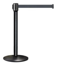 국산 일반형 흑색 2M 5cm 벨트차단봉 차단벨트 안전봉 바리케이트 (TB-152BK), 적색