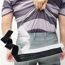 팝나인 셔츠빠짐방지 밴드 빠지지마 골프바지 청바지 정장바지 부착, 블랙
