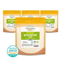 분리 유청 단백질 wpi 식약청 인증 HACCP 분말 실속대용량, 분리유청단백질 400g 4팩