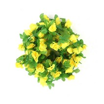 주식회사 위시 인테리어 조화 꽃 담쟁이 덩굴 넝쿨, 꽃넝쿨(소)-노랑장미2줄