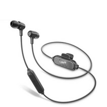 JBL E25BT 제이비엘 인이어 블루투스 이어폰 4종컬러 휴대용 파우치, 블랙