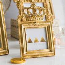 비텐 인테리어액자 앤틱 사진액자 탁상 벽걸이 겸용 돌잔치 포토테이블 액자, 골드