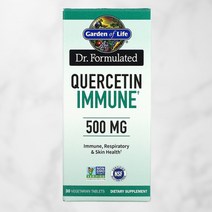 가든오브라이프 Quercetin 퀘르세틴 바실러스 아연 비타민D 비타민C 로즈힙 30정, 30정 1개