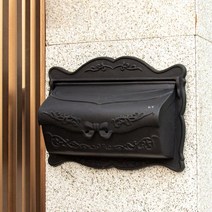 코스토프 인테리어 가정용 빈티지 벽걸이 우체통 디자인 우편함, 브론즈