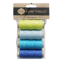 세기텍스타일 0.8mm 25yard 햄프끈 4개입 세트 (13color), 23m, No.6