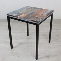 식당테이블 500X500 2인 업소용 식탁 사각 카페 탁자, 09.블 럭