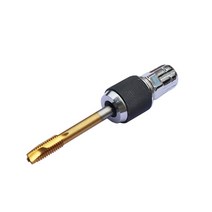 핸드탭 다이 세트 조정 가능한 클램핑 도구 m6-m12 탭 홀딩 척 38 어댑터 탭, 검은색