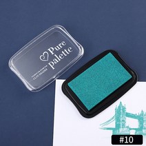 압인기 인두 도장 실링왁스 스템프 우표용 대형 빈티지 잉크 패드 DIY 공예 스크랩북 고무 나무 우표 종이 장식 12 색, 10.10