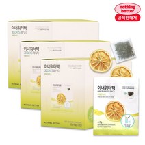 이너워터팩 레몬녹차 낫띵베럴 대용량 건조과일칩, 4.5g, 60개